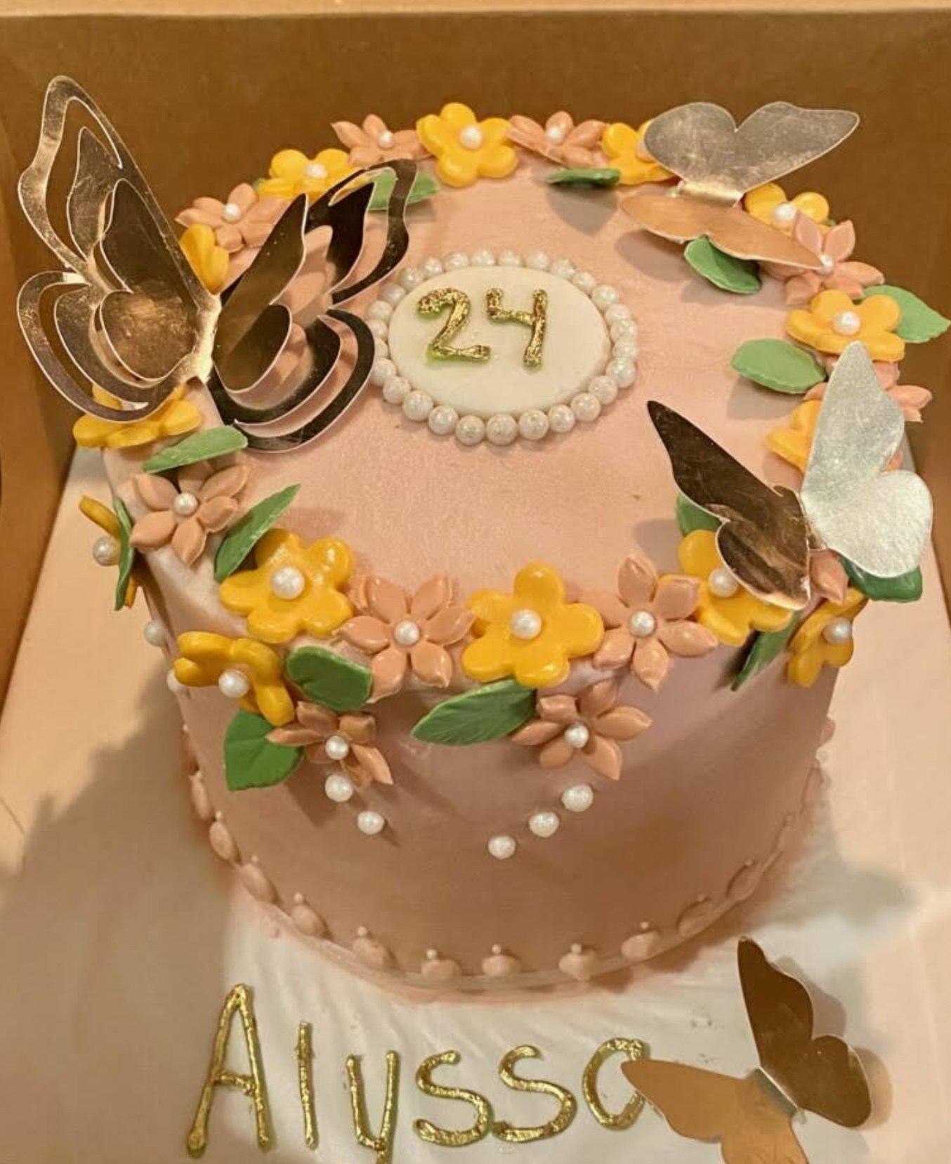 Butterfly themed cake