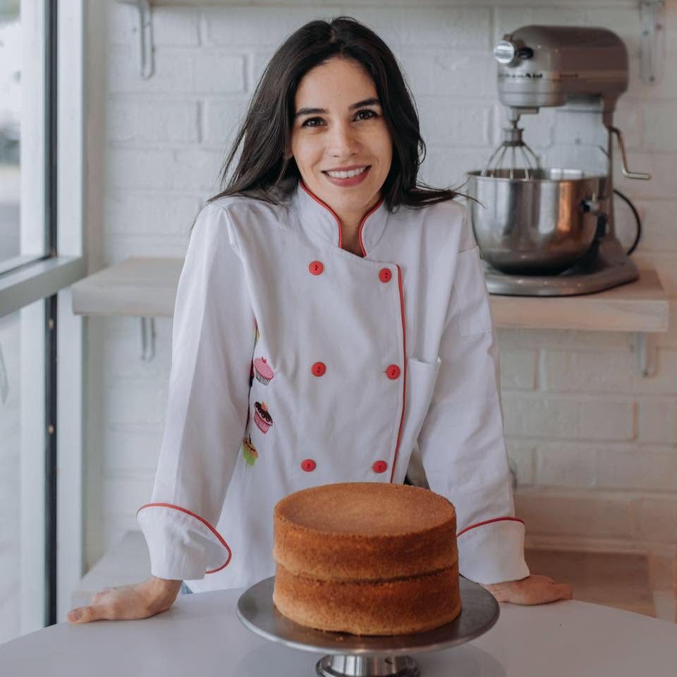 Chef Dani in the baking studio