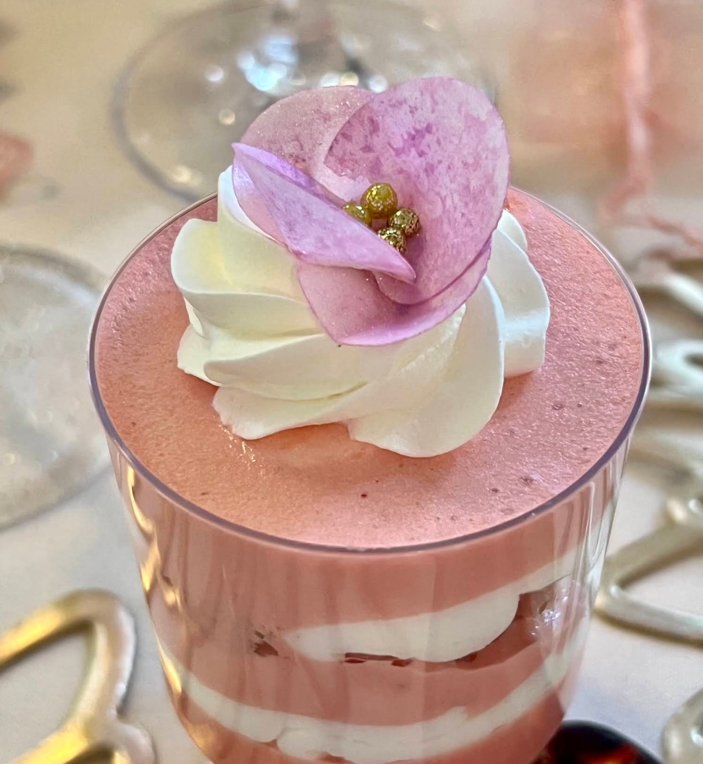 Layered dessert cup